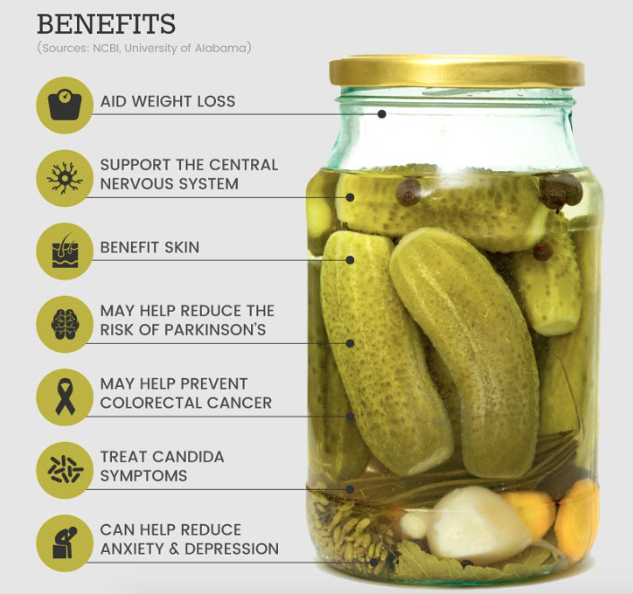 Benefits of fermented pickles